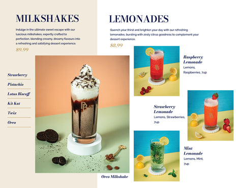 Milkshakes & Lemonades