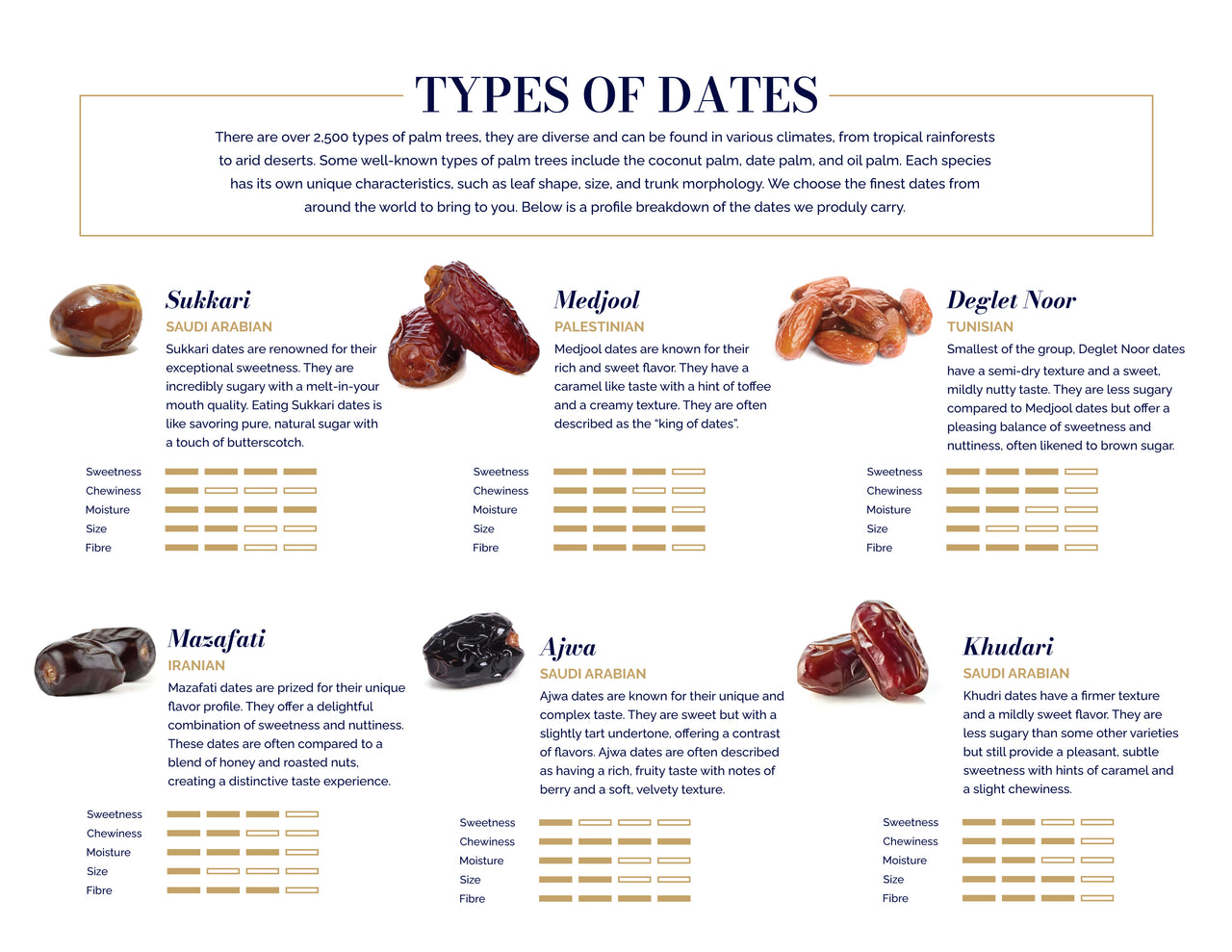 Types of Dates – Palm Bites®