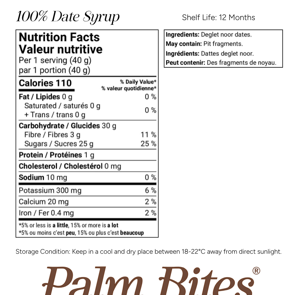 Nutritional information