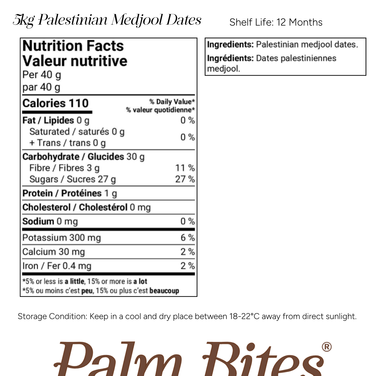 Nutrition facts