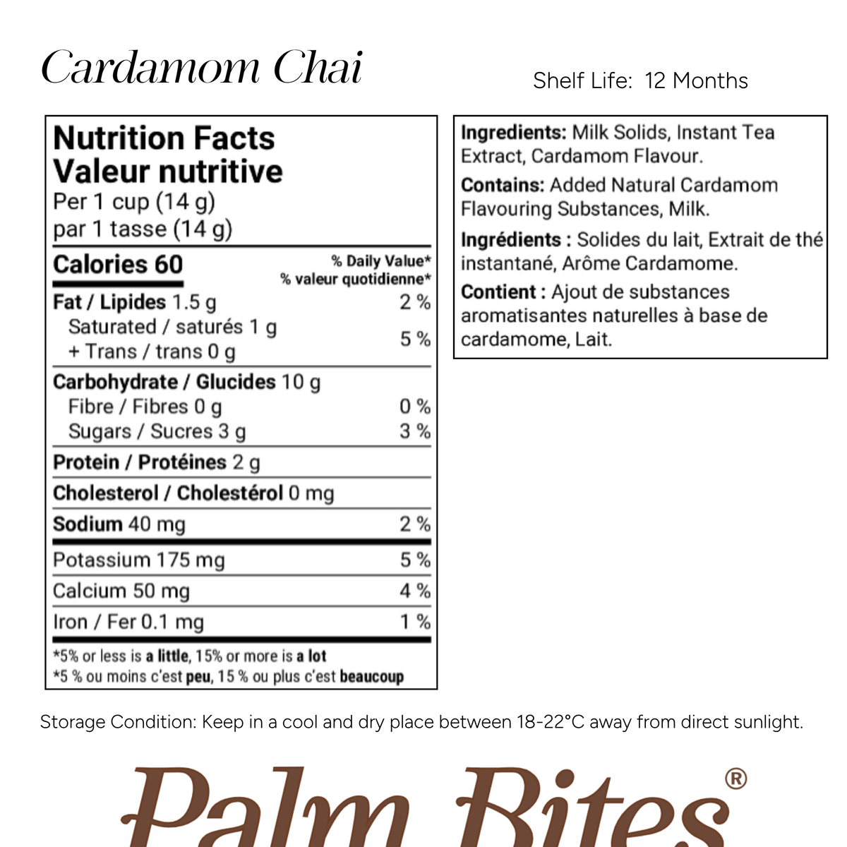 Nutritional information