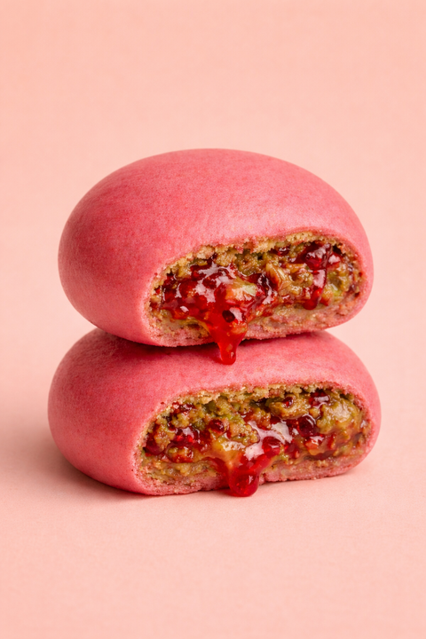 Dubai Strawberry Pistachio Mochi Chewy Cookie