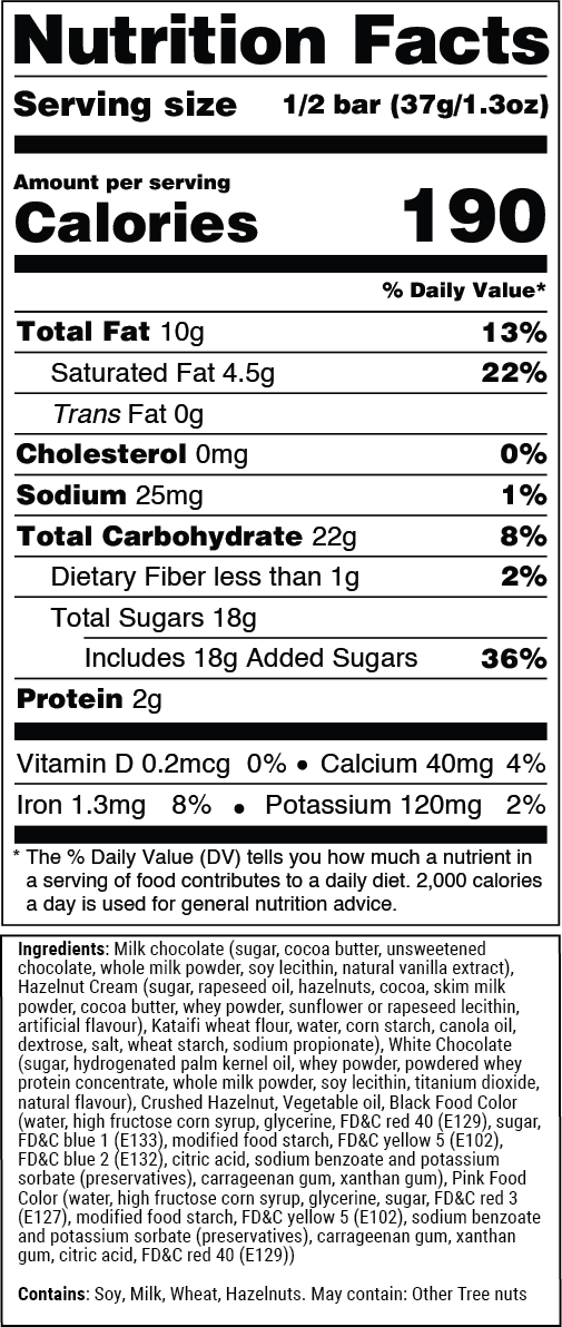 Nutrition facts