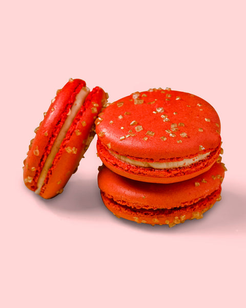 Mandarin Orange Macarons