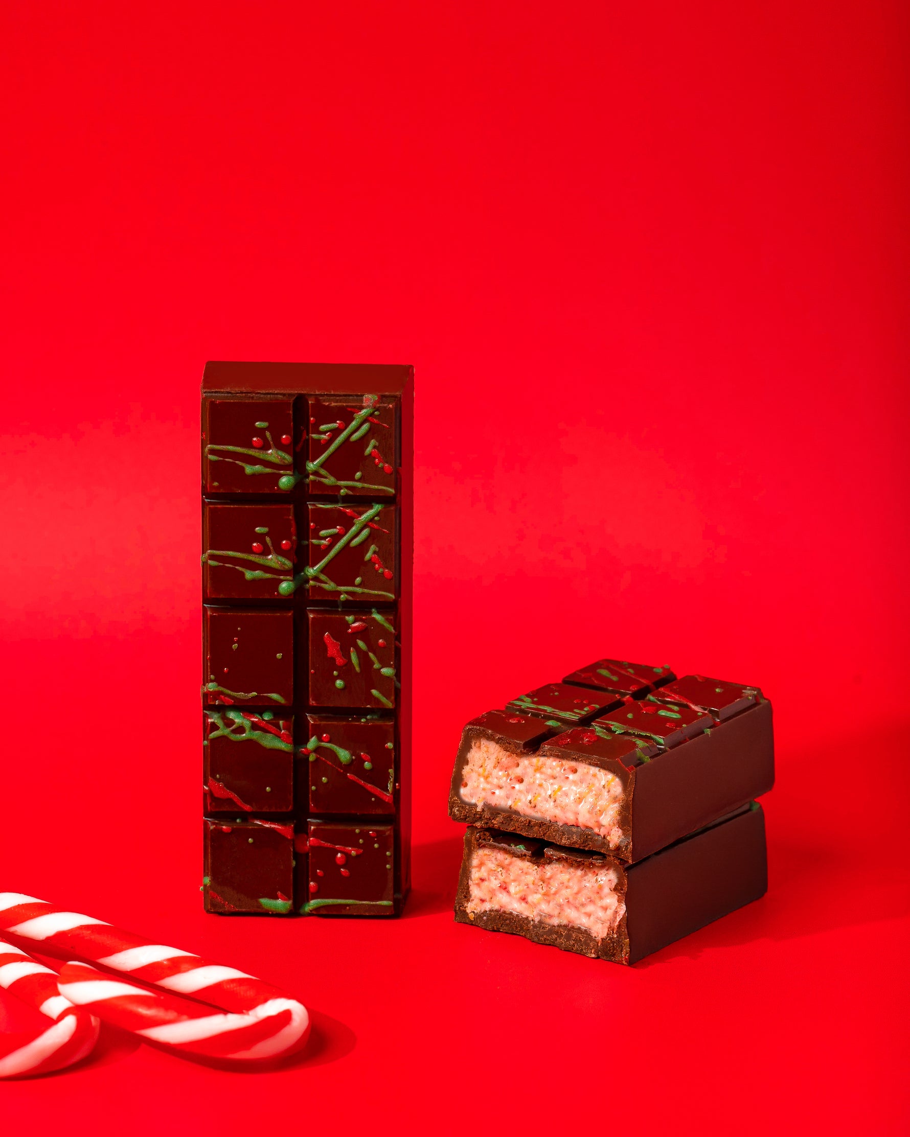 Candy Cane Dubai Chocolate Bar
