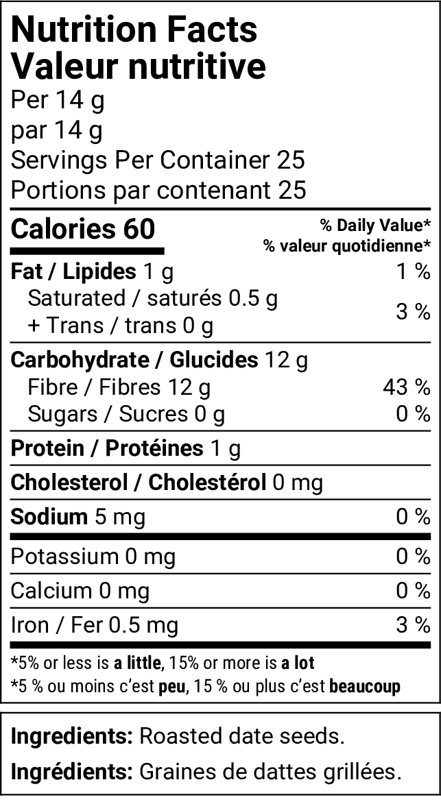 Nutrition facts