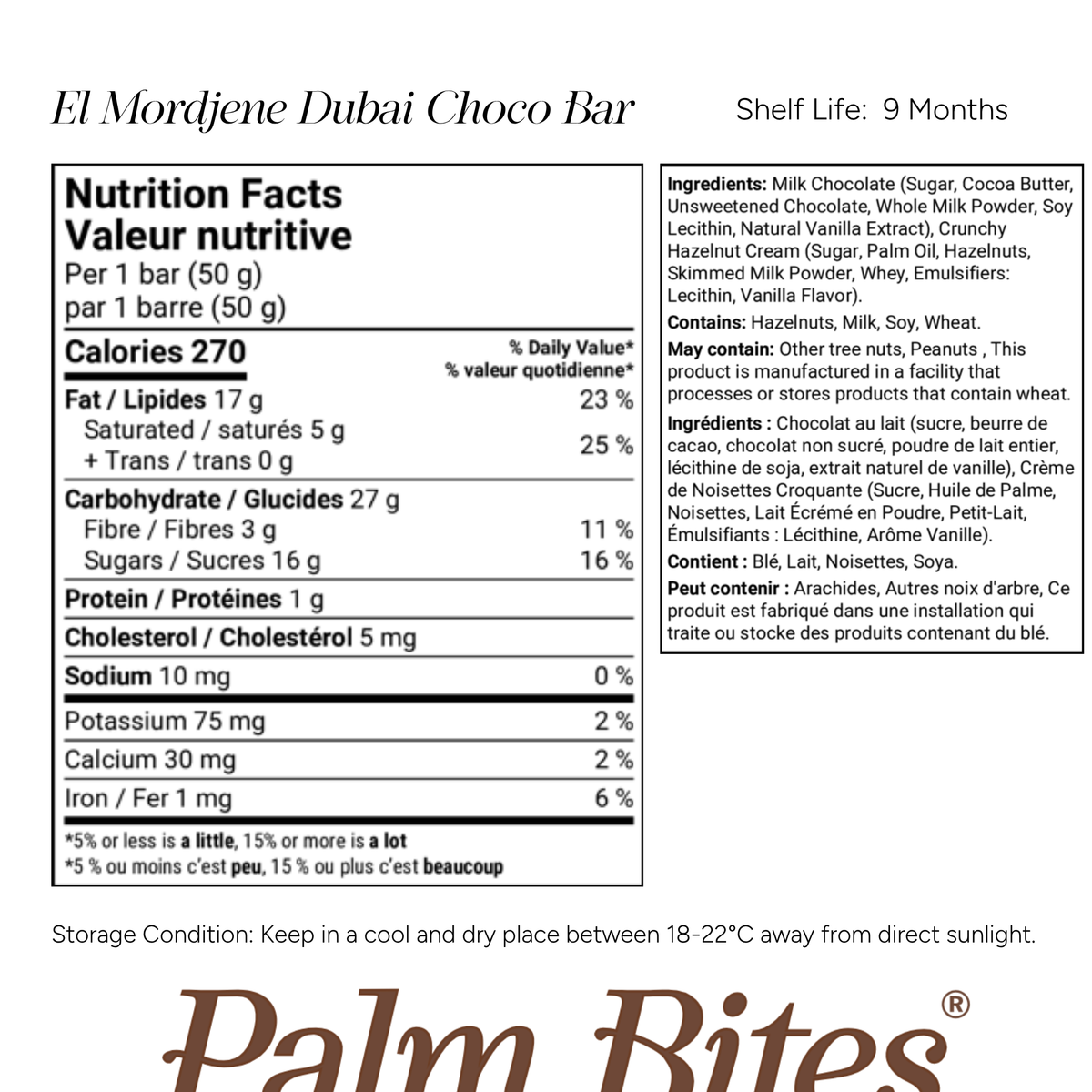 Nutritional information