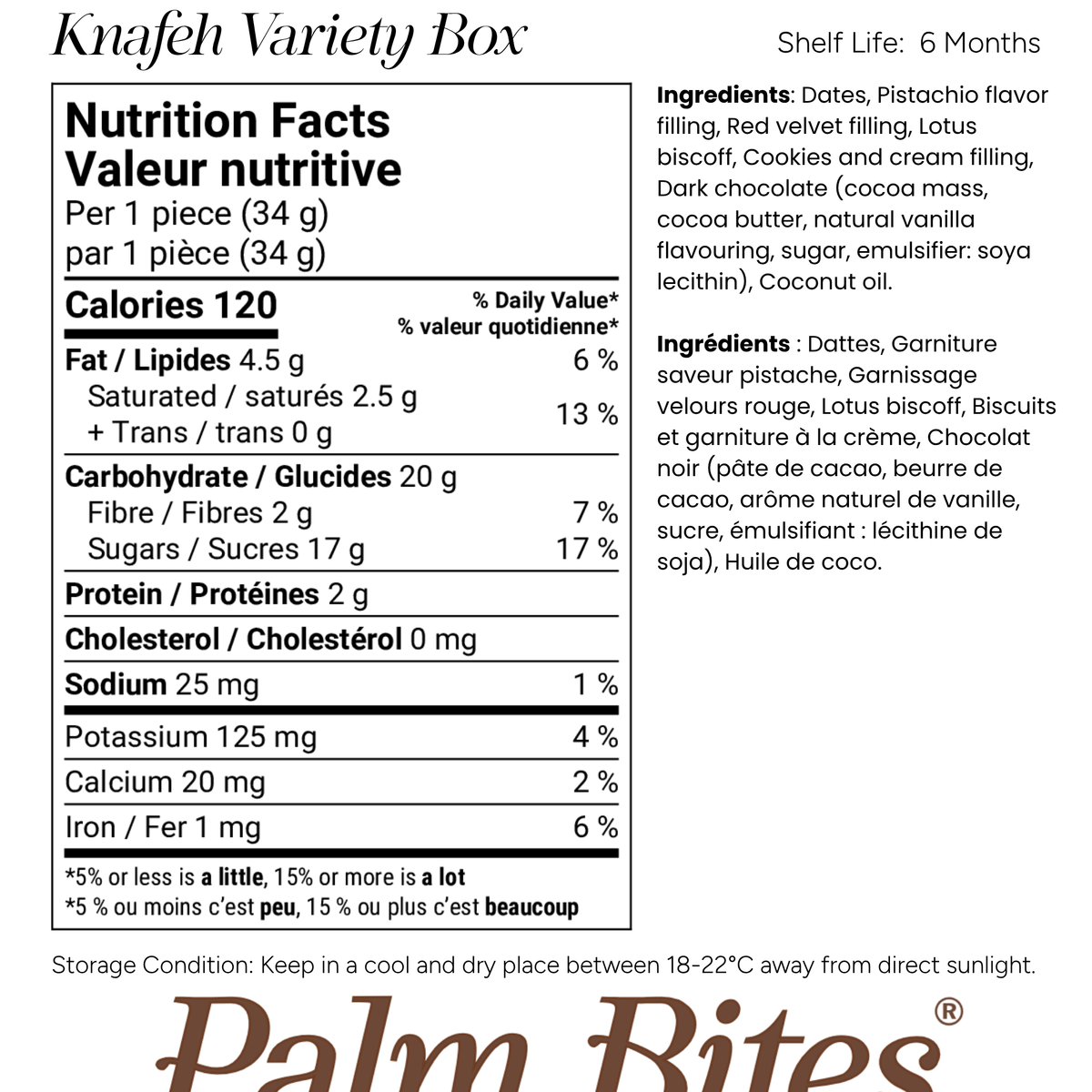 Nutritional information