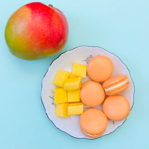 Mango Passionfruit Macarons