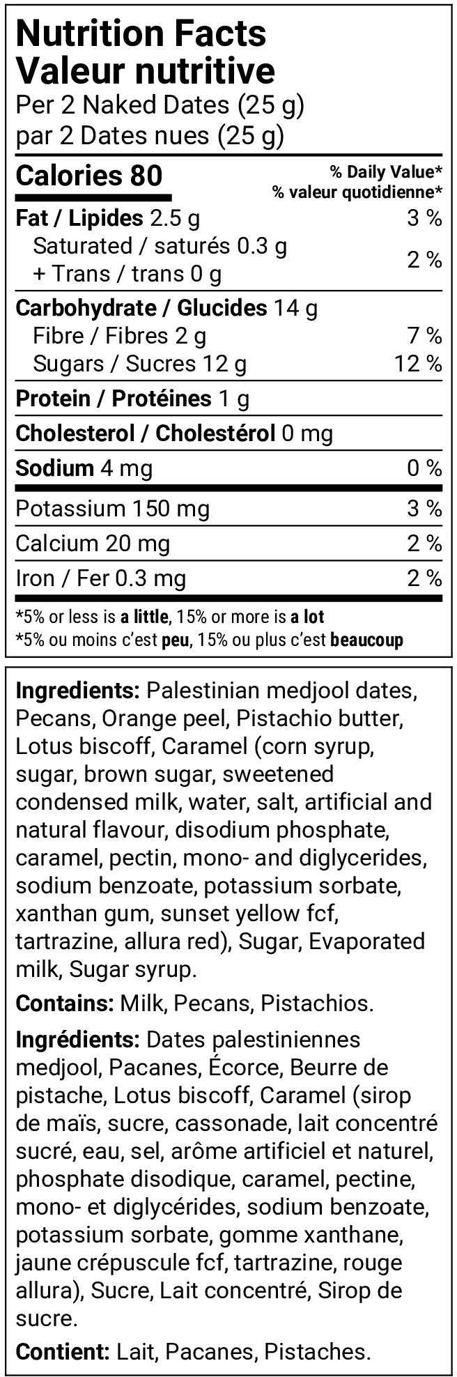 Nutrition facts