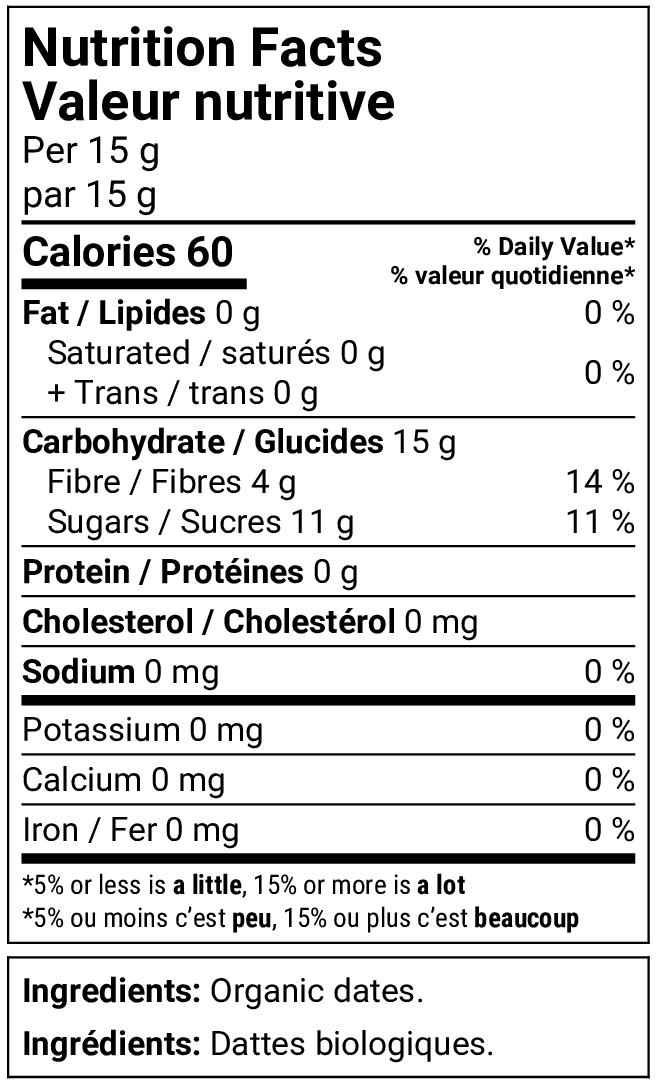 Nutrition facts