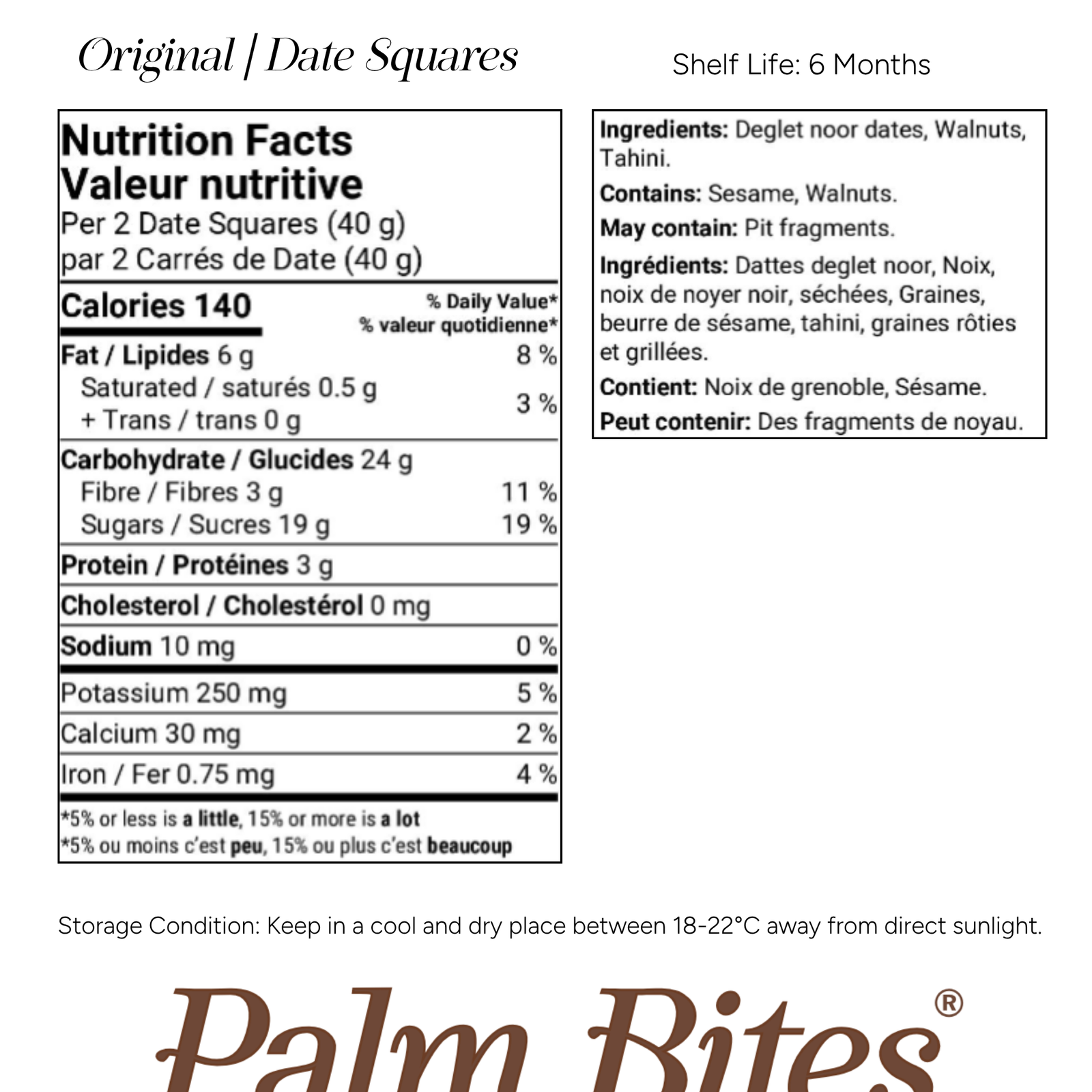 Nutrition facts