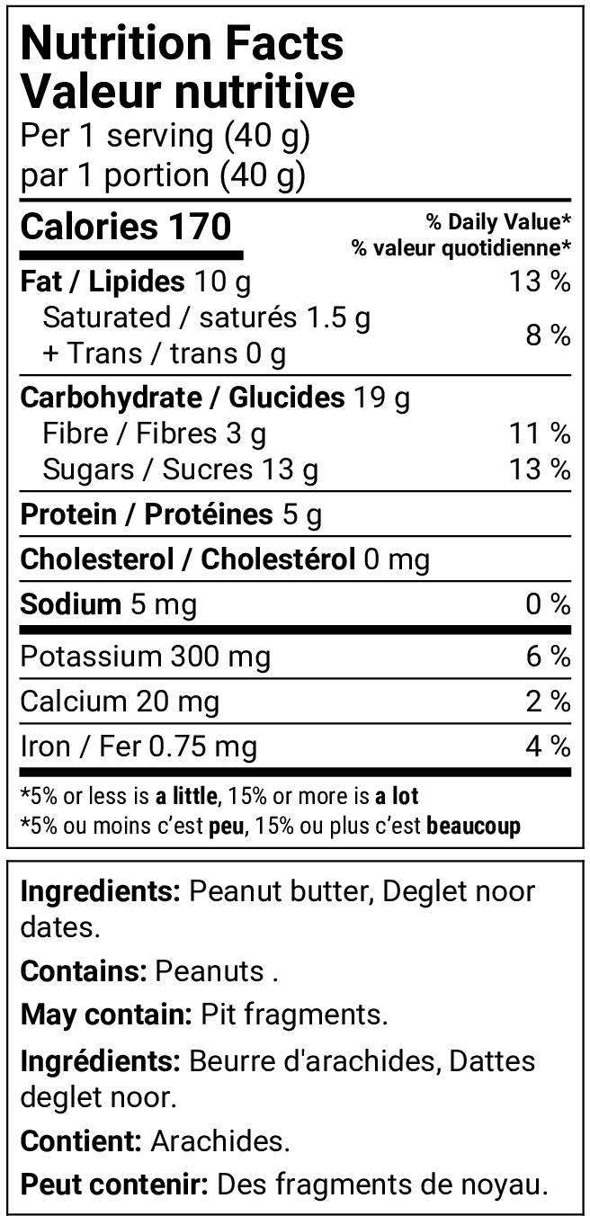 Nutrition facts