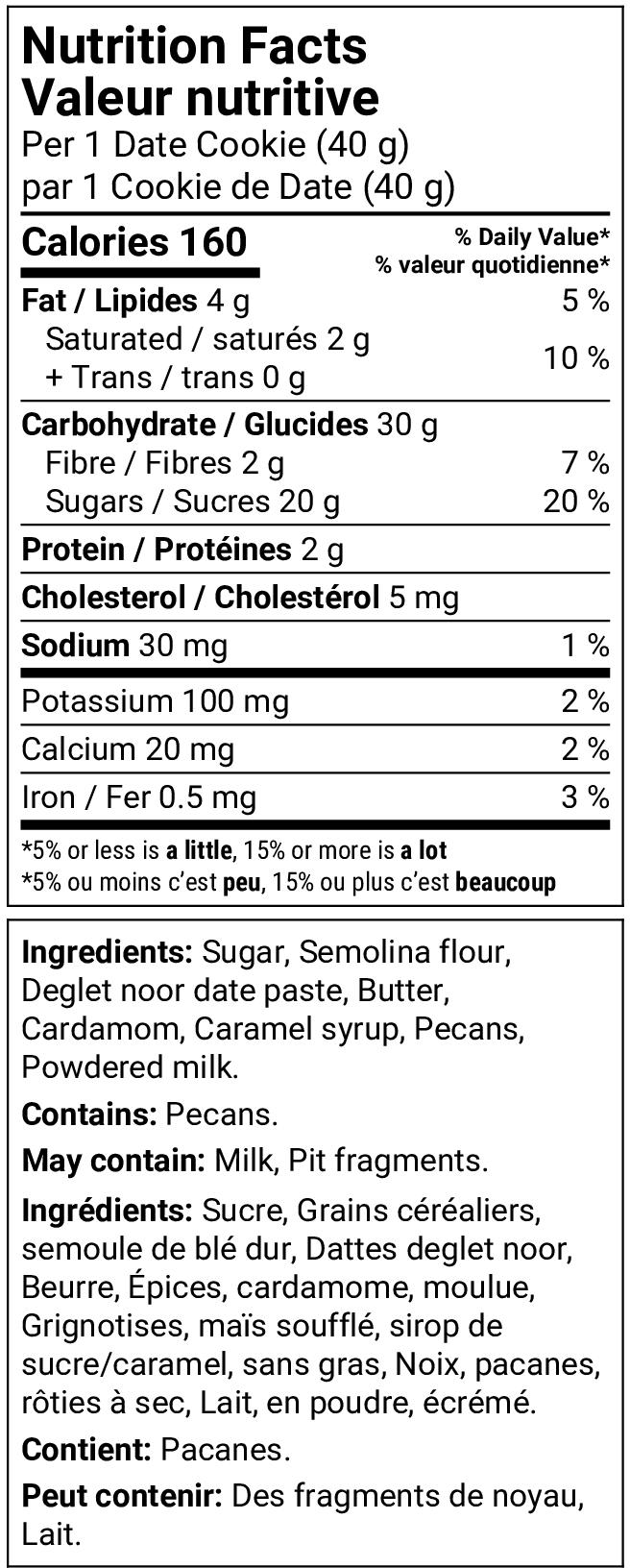 Nutrition facts