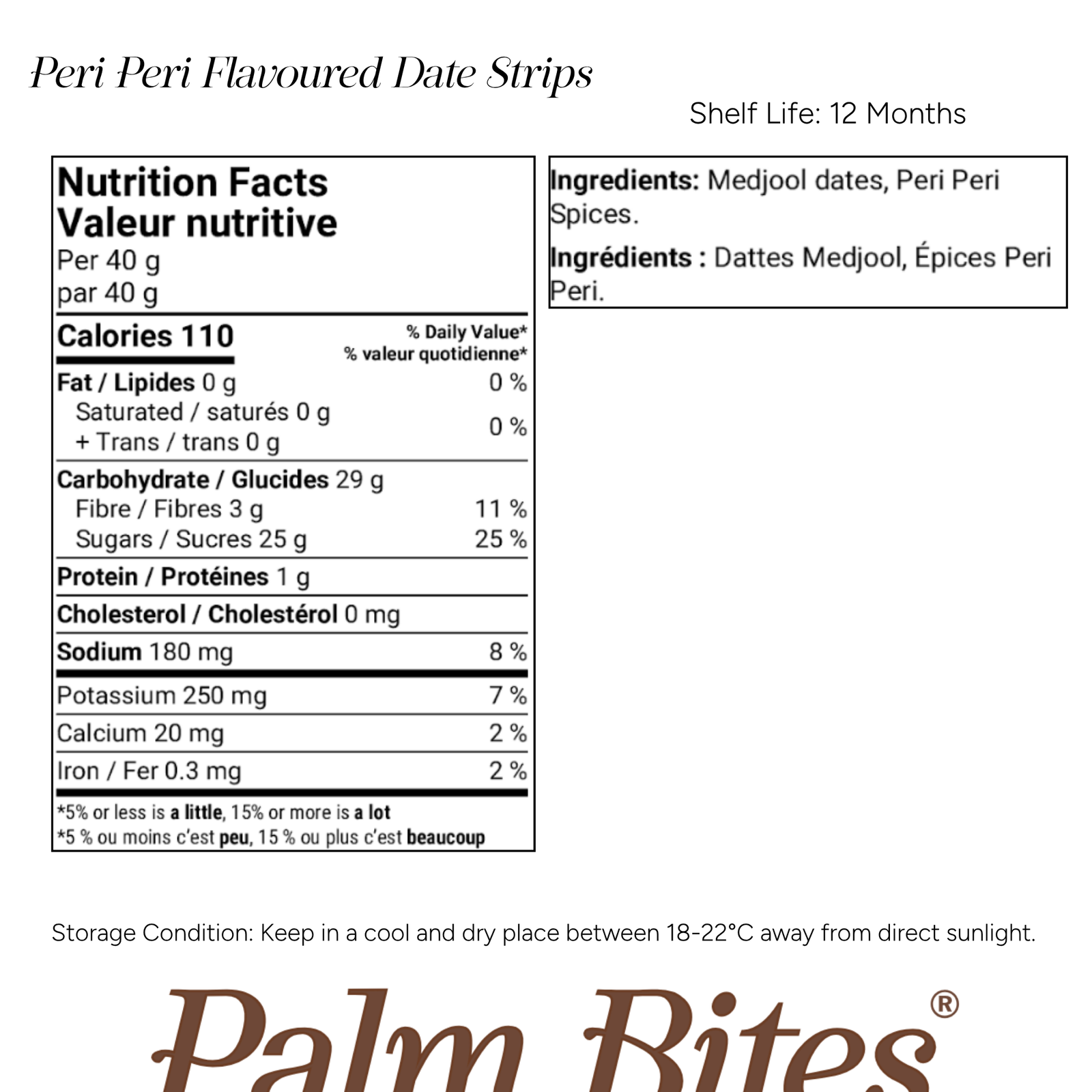 Nutrition facts