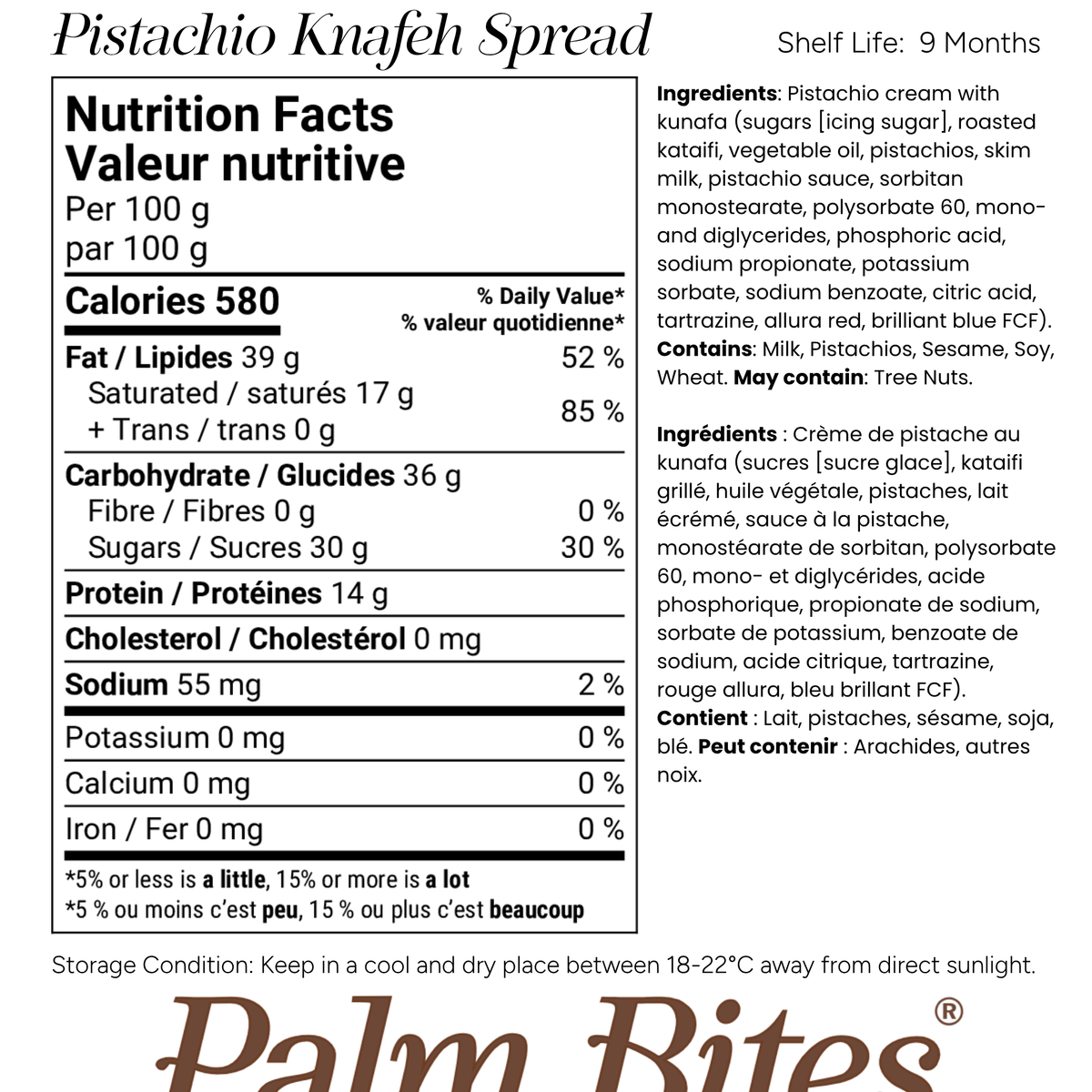 Nutritional information