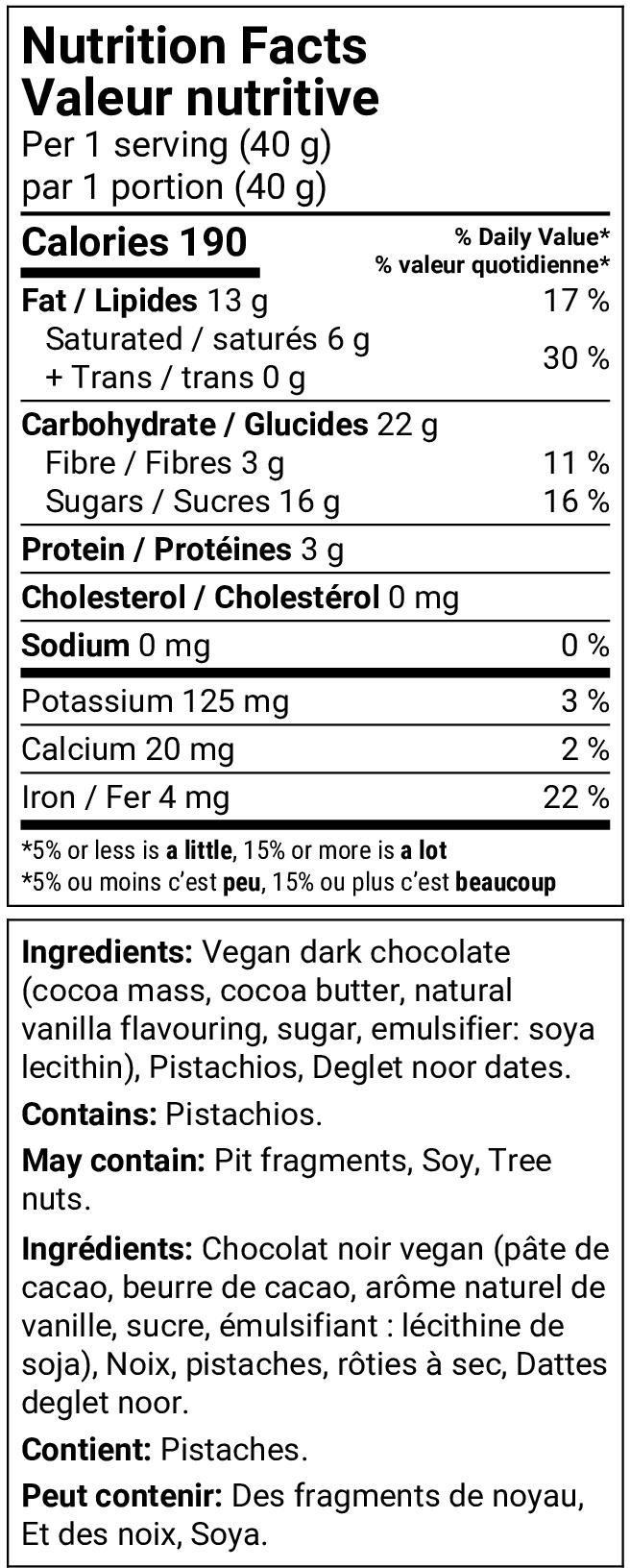 Nutrition facts