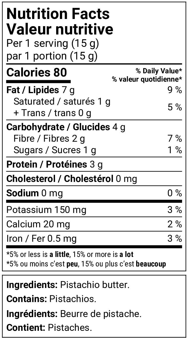 Nutrition facts