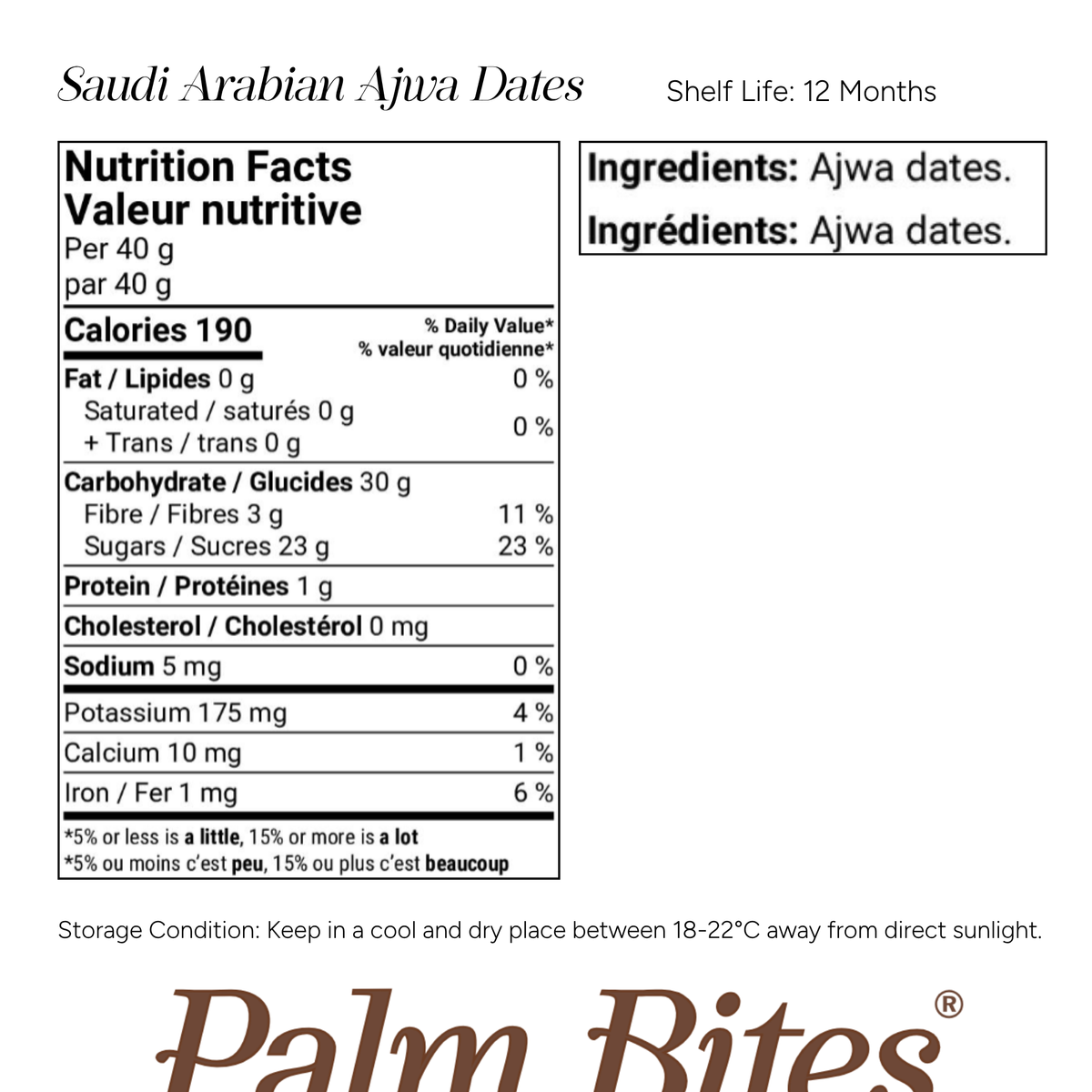 Nutritional information