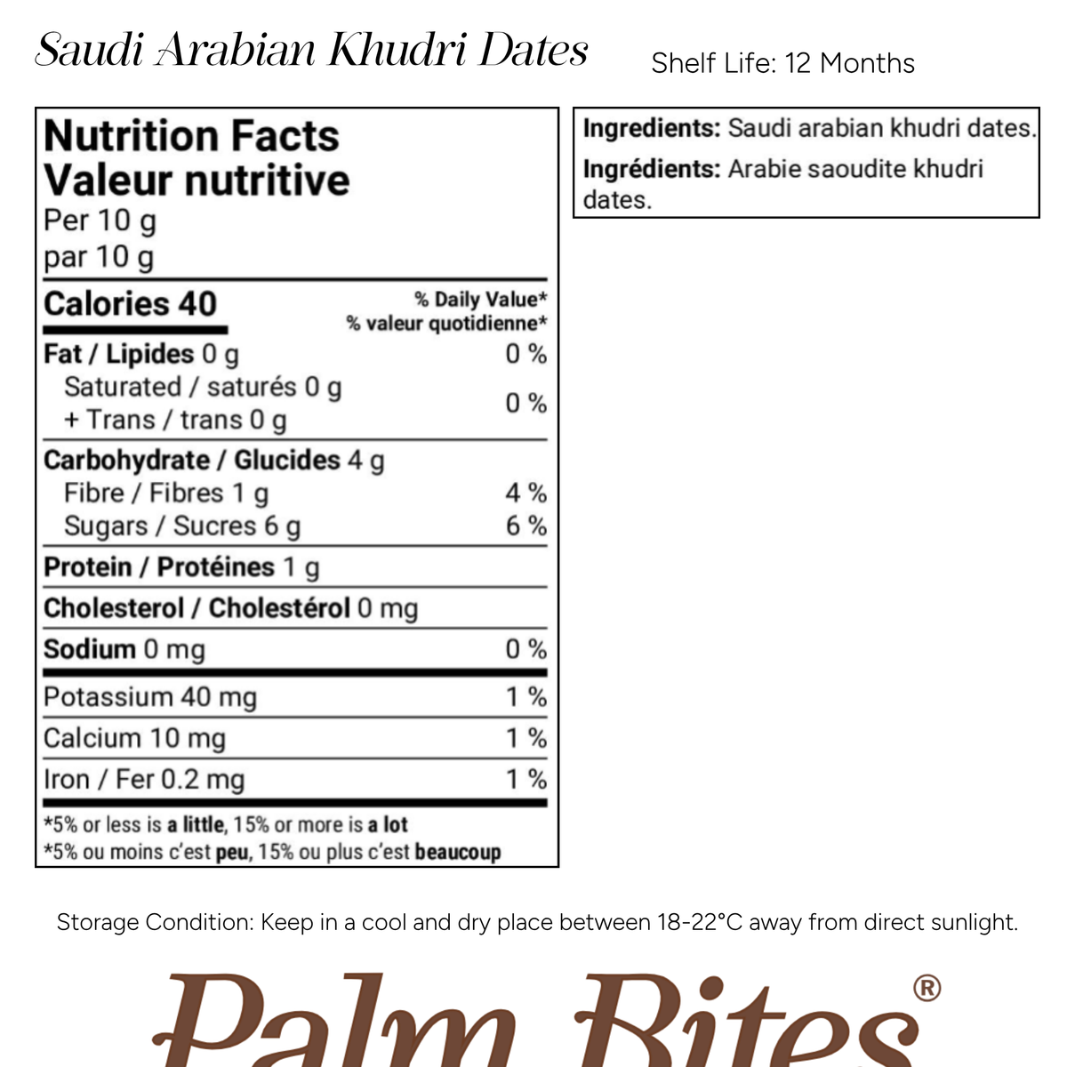 Nutritional information