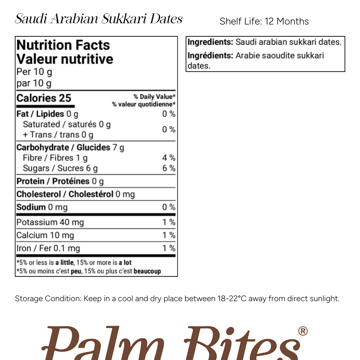 Nutritional information