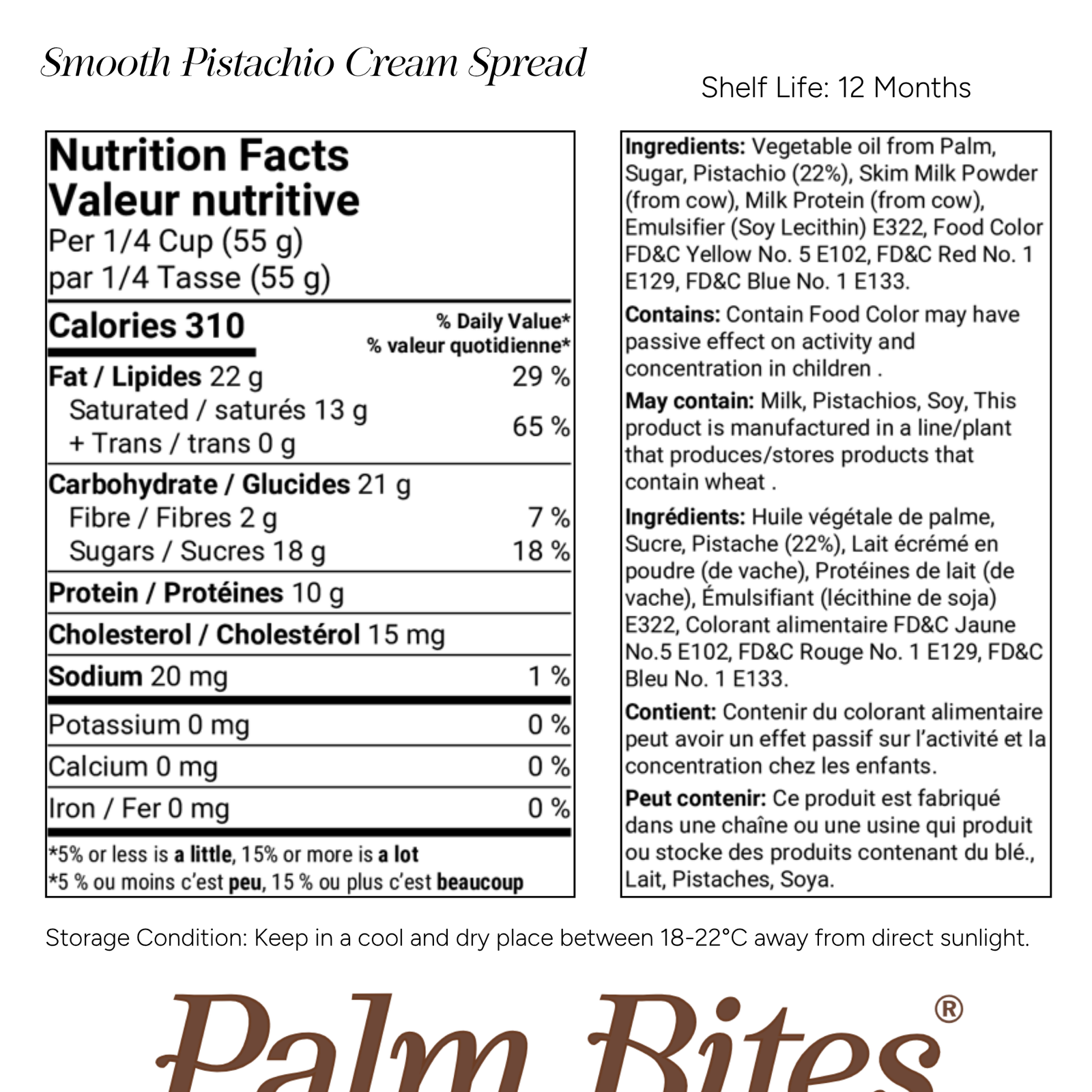 Nutrition facts