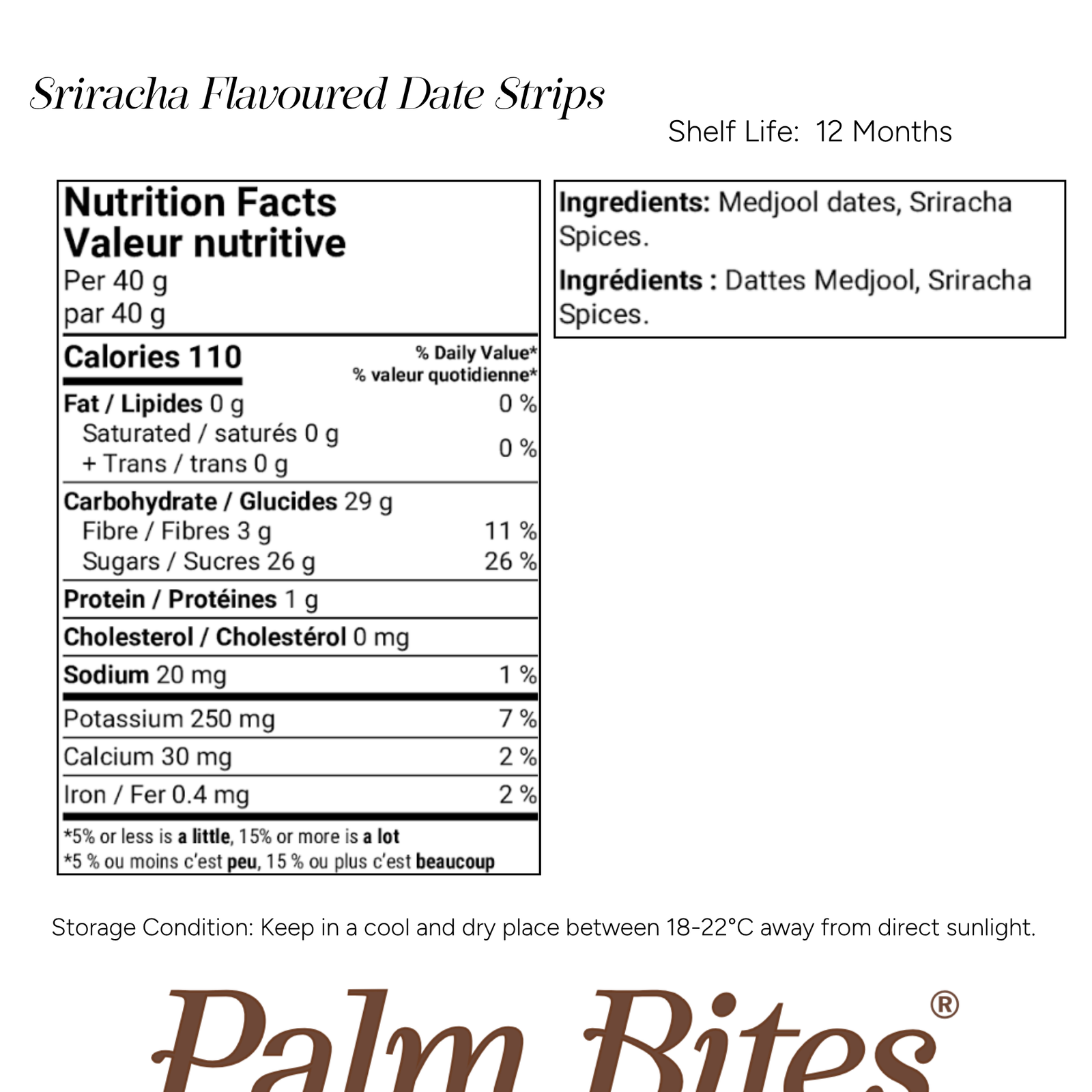 Nutrition facts