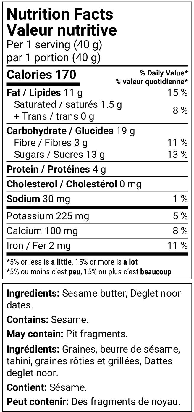 Nutrition facts