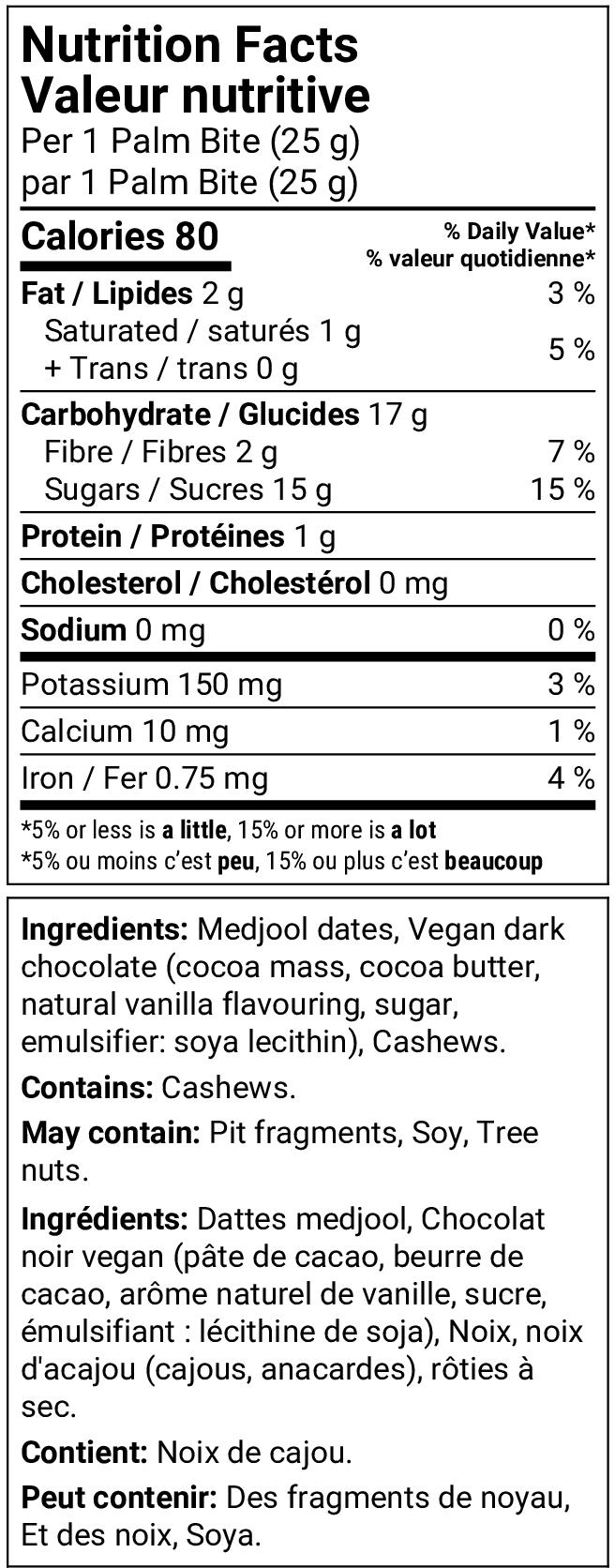 Nutrition facts