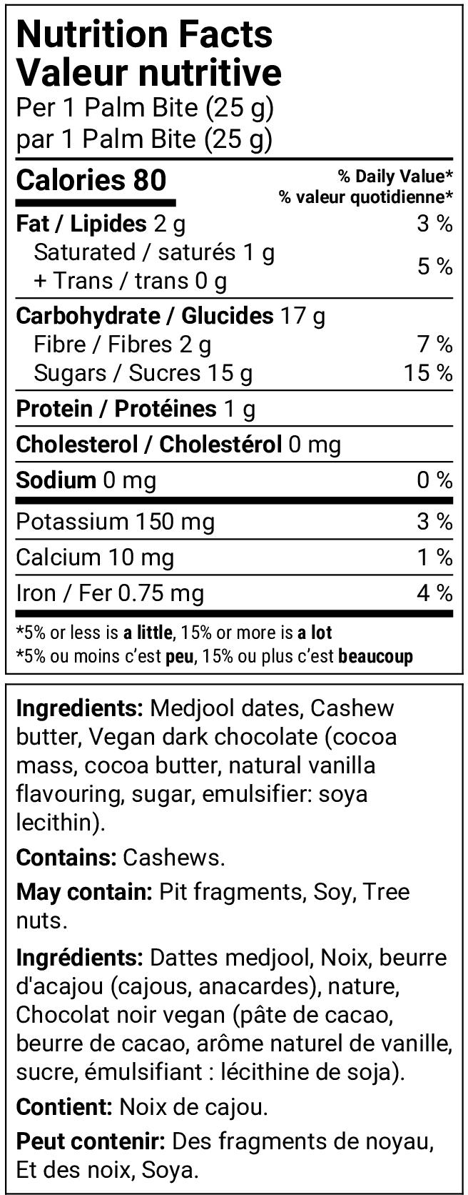 Nutrition facts