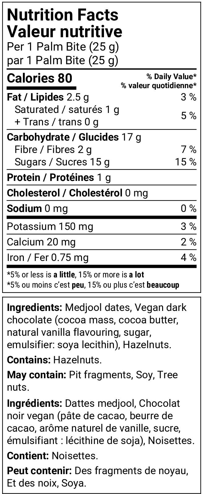 Nutrition facts