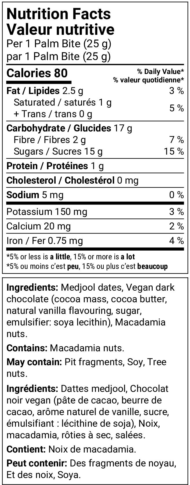 Nutrition facts