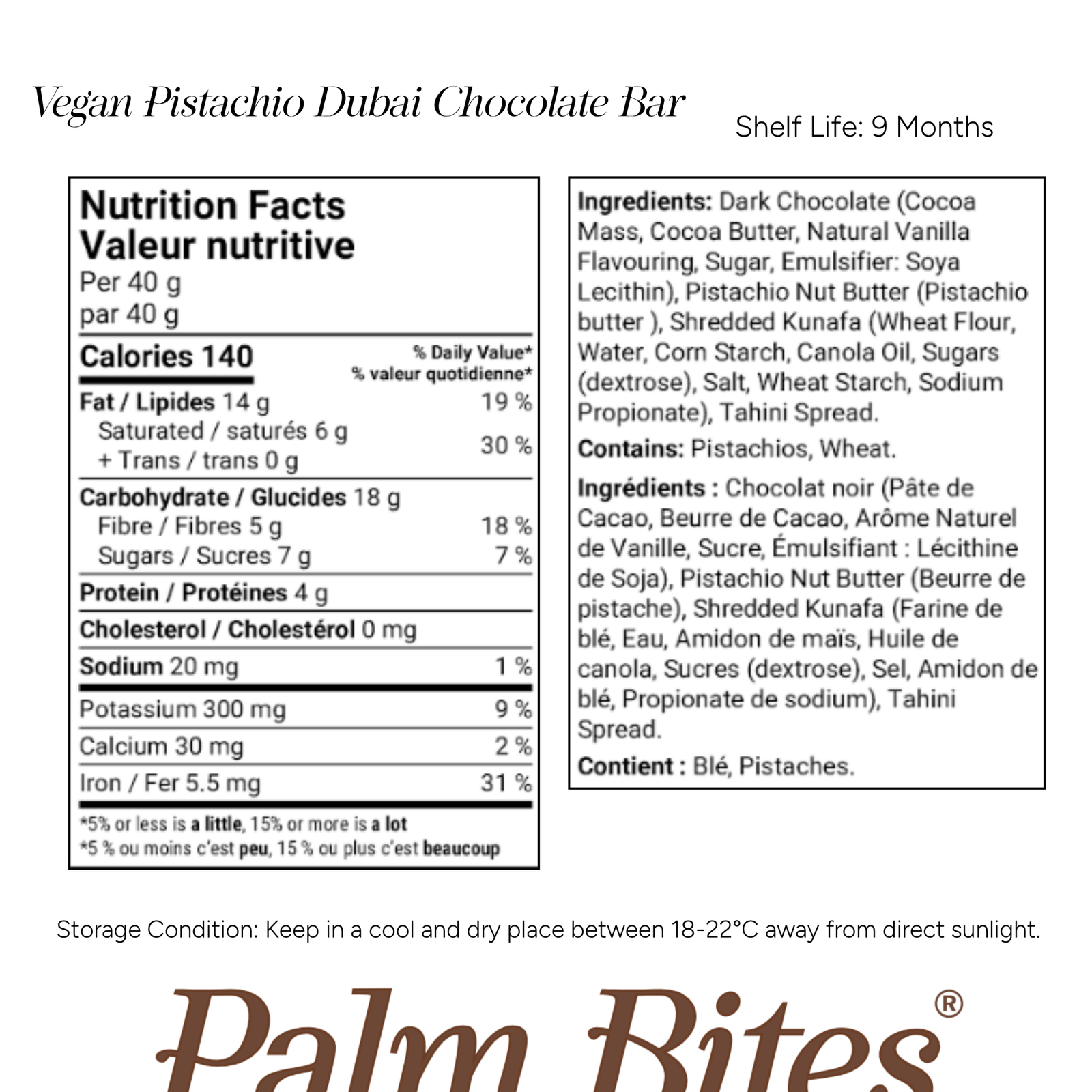 Nutrition facts