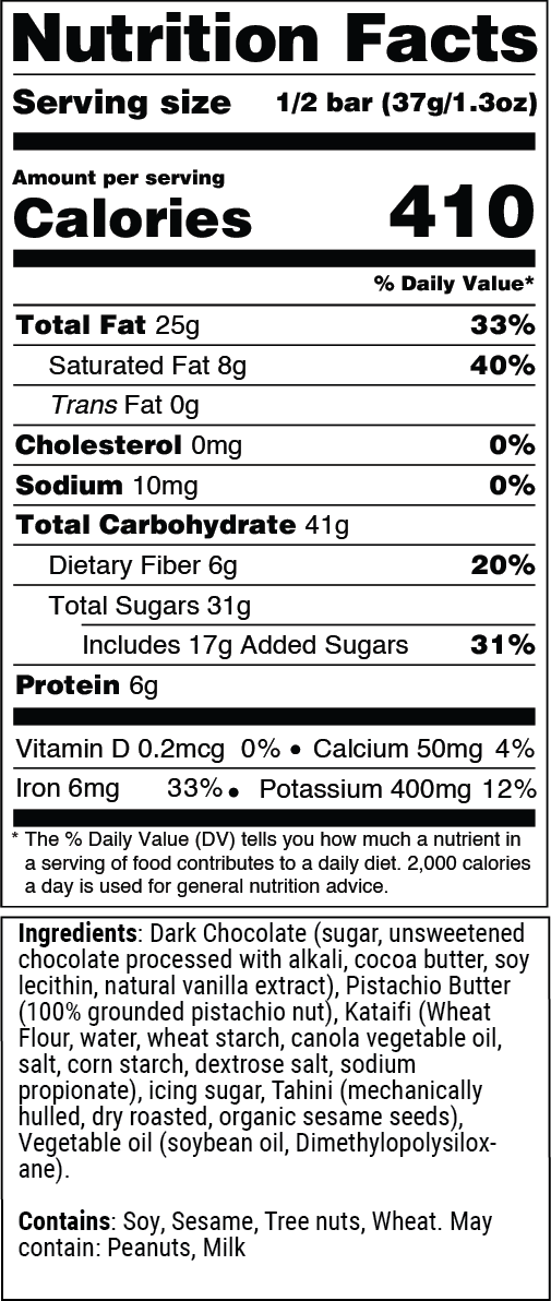 Nutrition facts