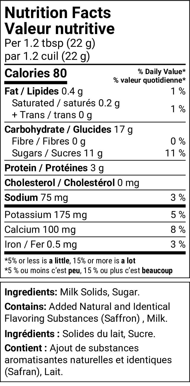 Nutrition facts