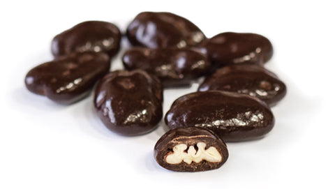 Dark Chocolate Covered Pecans - Palm Bites® - Chocolate Nuts -